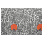 Raumstadt sonne stoff (Fat Quarter (45,7 x 55,9 cm))