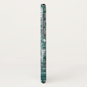 Raumstadtsonne aquamarin Case-Mate iPhone hülle (Hinten/Links)