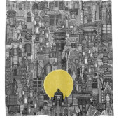 Raumstadtsonne Duschvorhang (Vorderseite)