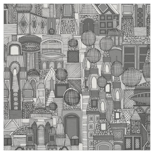 Raumstadtsonne Stoff (Muster)