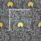 Raumstadtsonne Stoff (Kachel)