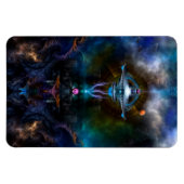 Raumstation Ansarious Foto Magnet (Horizontal)