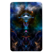 Raumstation Ansarious Foto Magnet (Vertikal)