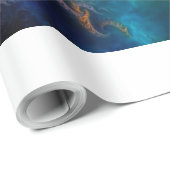 Raumstation Ansarious Fraktal Art Geschenkpapier (Rolleneckpunkt)