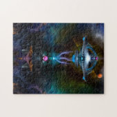 Raumstation Ansarious Fraktal Art Puzzle (Horizontal)