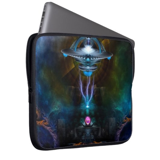 Raumstation Ansarious Laptop Sleeve (Vorne Rechts)