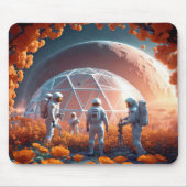 Raumstation auf dem Mond Mousepad (Vorne)