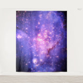 Raumstation Galaxy Nebula Himmelbett Dorm Wandteppich (Vorderseite)