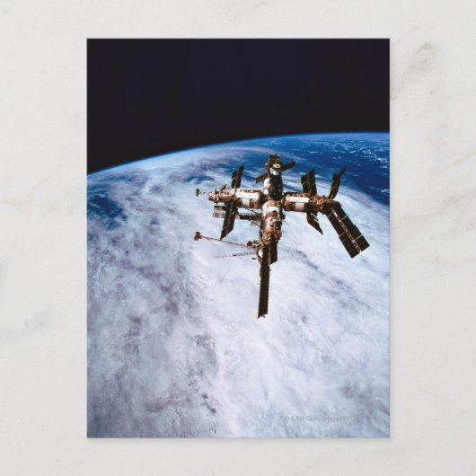 Raumstation im Orbit 11 Postkarte (Vorderseite)