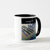 Raumstation in Bahn 4 Tasse (VorderseiteRechts)