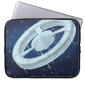 Raumstation Laptopschutzhülle (Vorderseite)