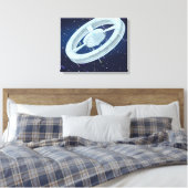 Raumstation Leinwanddruck (Insitu (Schlafzimmer))
