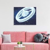 Raumstation Leinwanddruck (Insitu (Wohnzimmer))