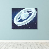 Raumstation Leinwanddruck (Insitu (Holzboden))