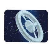 Raumstation Magnet (Horizontal)