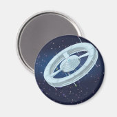 Raumstation Magnet (Vorderseite/Rückseite)