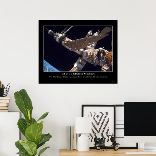 Raumstation Mir Poster (Heimbüro)