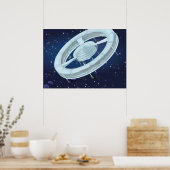 Raumstation Poster (Küche)