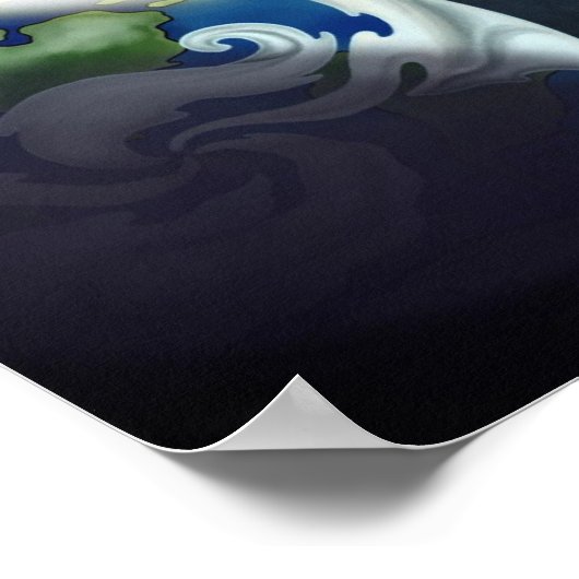 Raumstation Poster (Ecke)