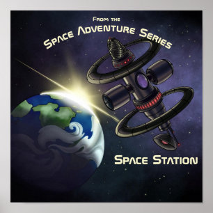 Raumstation Poster