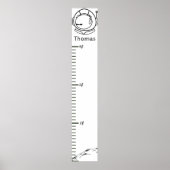 Raumthema Astronautenwachstumsdiagramm Poster (Vorne)