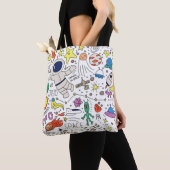 Raumthema in Doodstyle-Abbildung Tasche (Von Nahem)