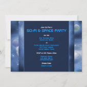 Raumthema-Party Einladungen - fertigen Sie (Rückseite)