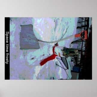 Raumzeit frostig poster