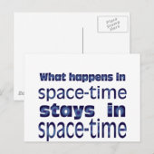 Raumzeit Postkarte (Vorne/Hinten)