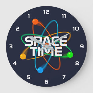 Raumzeit-Wissenschaft Große Wanduhr