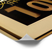 Raumzeitalter Mitte des Jahrhunderts Astronaut Lan Poster (Ecke)