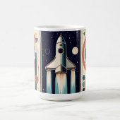Raumzeitalter Mitte des Jahrhunderts Kunstgalaxie Kaffeetasse (Mittel)