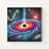 Raumzeitgitter & Quantenfusion-Design Notizblock (Rückseite)