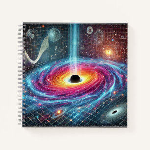 Raumzeitgitter & Quantenfusion-Design Notizblock