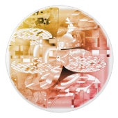 Raumzeitmuster Keramikknauf (Vorderseite)