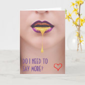 Raunchy Card für Freund oder Freundin Karte (Gelbe Blume)