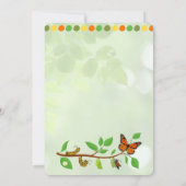 Raupe 1. Geburtstag Einladung (Rückseite)