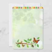 Raupe 1. Geburtstag Einladung (Rückseite)