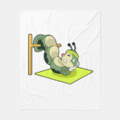 Raupe ABS Workout-Fitness Fleecedecke (Vorderseite)