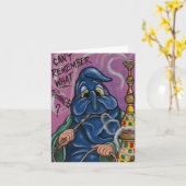 RAUPE-Alice im Wunderland-Merkkarte Karte (Gelbe Blume)