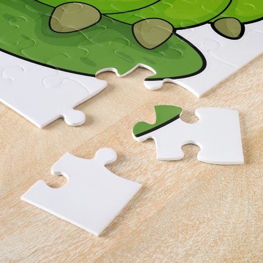 Raupe als Gentleman mit Zylinder Puzzle (Seite)