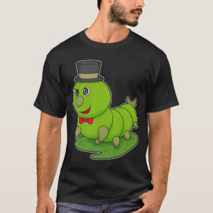 Raupe als Gentleman mit Zylinder T-Shirt