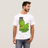 Raupe als Gentleman mit Zylinder T-Shirt (Vorne ganz)