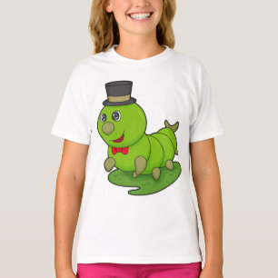 Raupe als Gentleman mit Zylinder T-Shirt