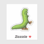 Raupe als Inline-Skater mit Inline-Skaten Aufkleber (Blatt)