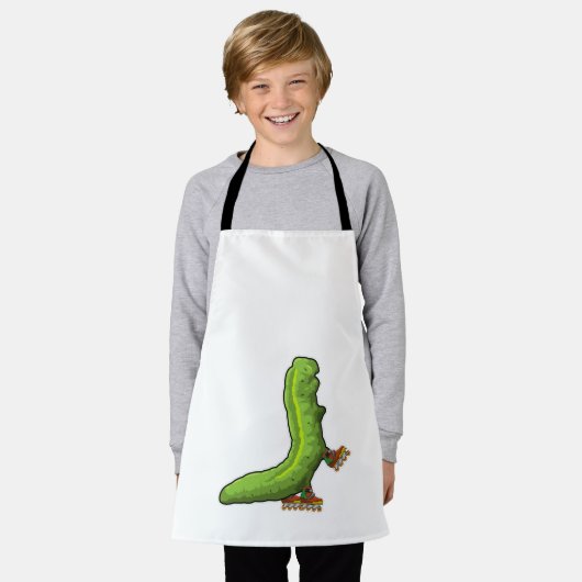 Raupe als Inline-Skater mit Inline-Skaten Schürze (Getragen)