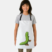 Raupe als Inline-Skater mit Inline-Skaten Schürze (Insitu)