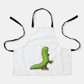 Raupe als Inline-Skater mit Inline-Skaten Schürze (Vorderseite)