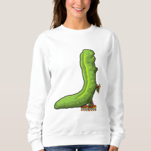 Raupe als Inline-Skater mit Inline-Skaten Sweatshirt