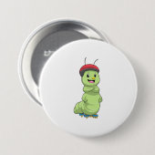 Raupe als Inline-Skater mit Roller Skate.pn Button (Vorne & Hinten)